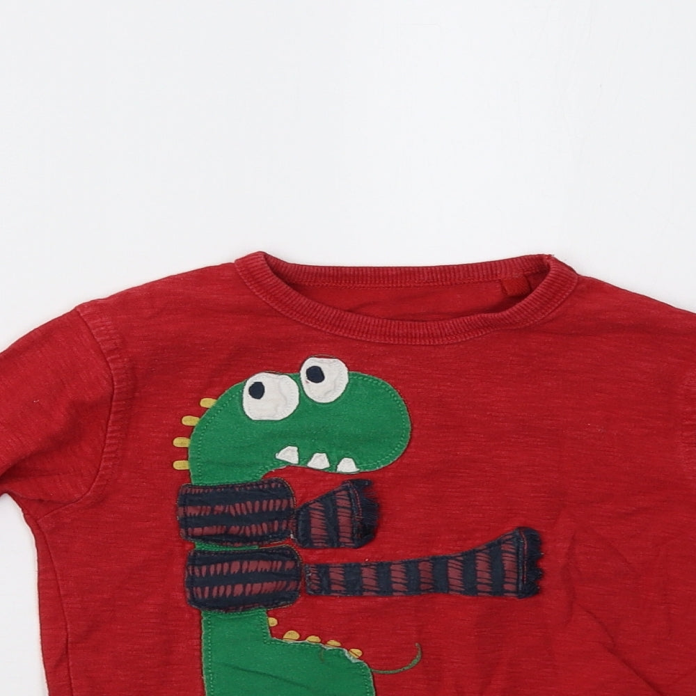 NEXT Boys Red   Pullover Sweatshirt Size 2-3 Years