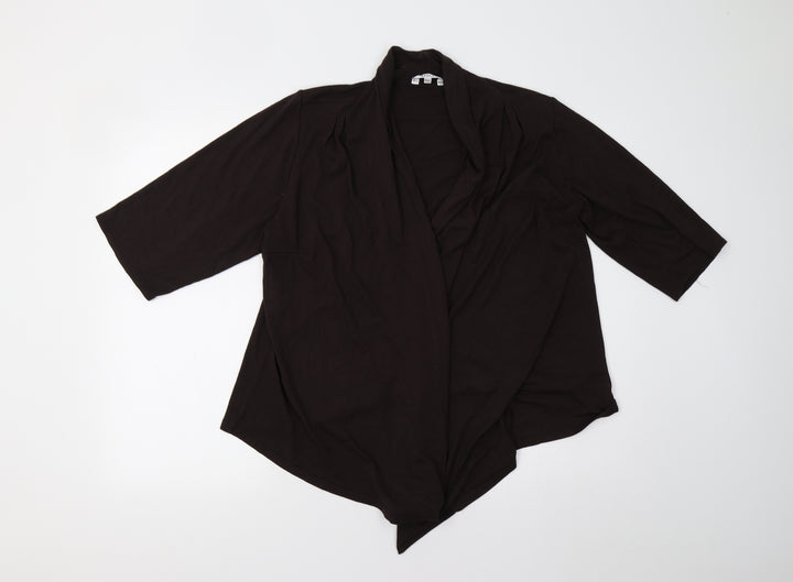 M&Co Womens Brown   Basic Blouse Size 18