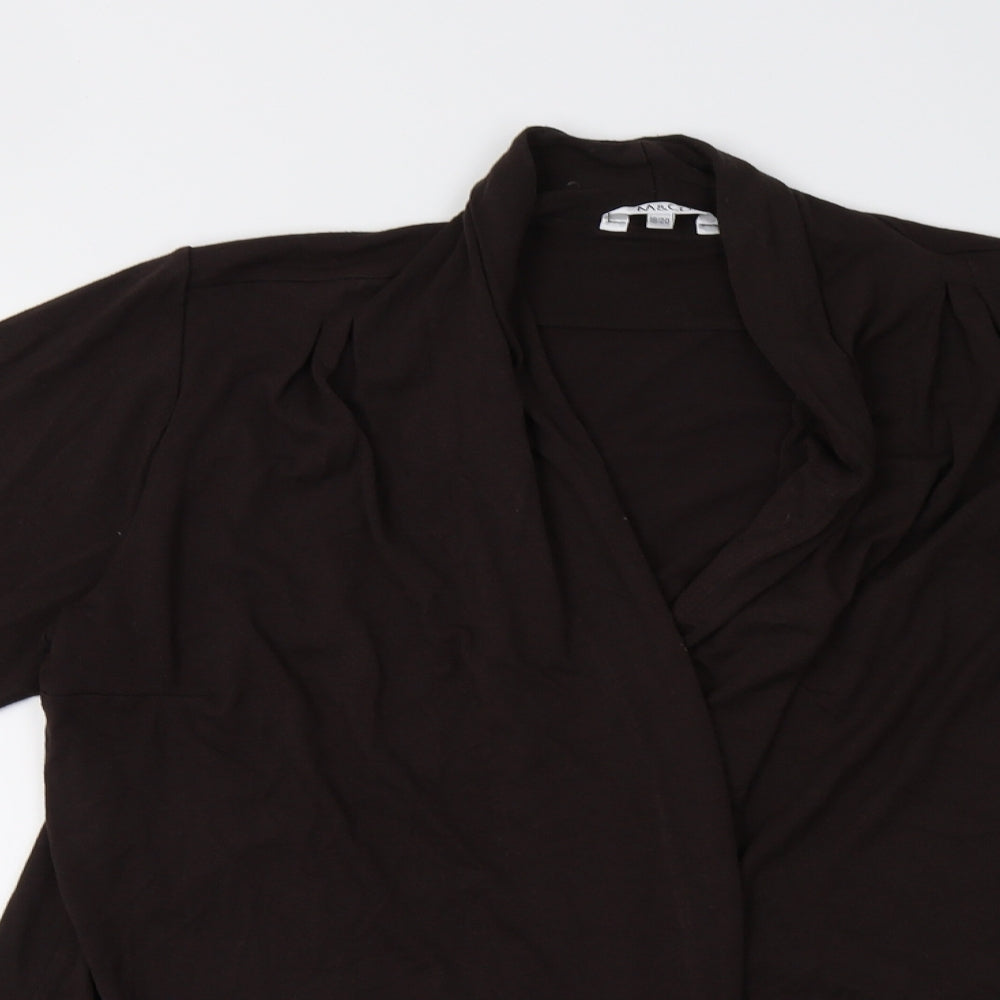 M&Co Womens Brown   Basic Blouse Size 18