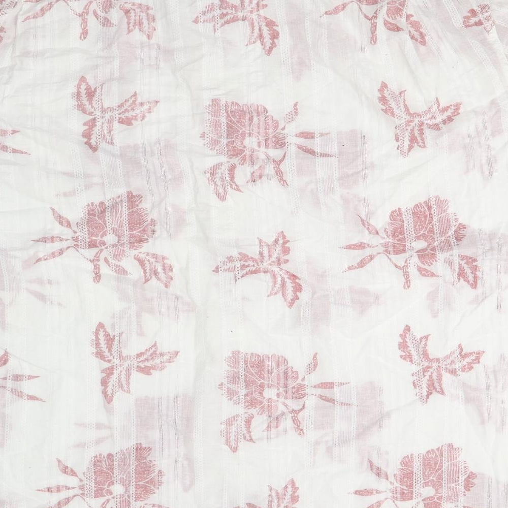 Debenhams Mens White Floral   Button-Up Size 3XL