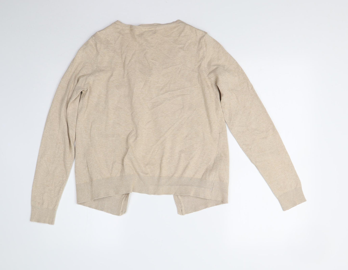 New Look Womens Beige  Knit Cardigan Jumper Size 12