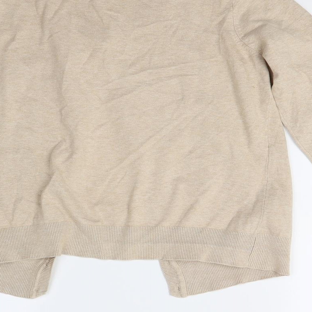 New Look Womens Beige  Knit Cardigan Jumper Size 12