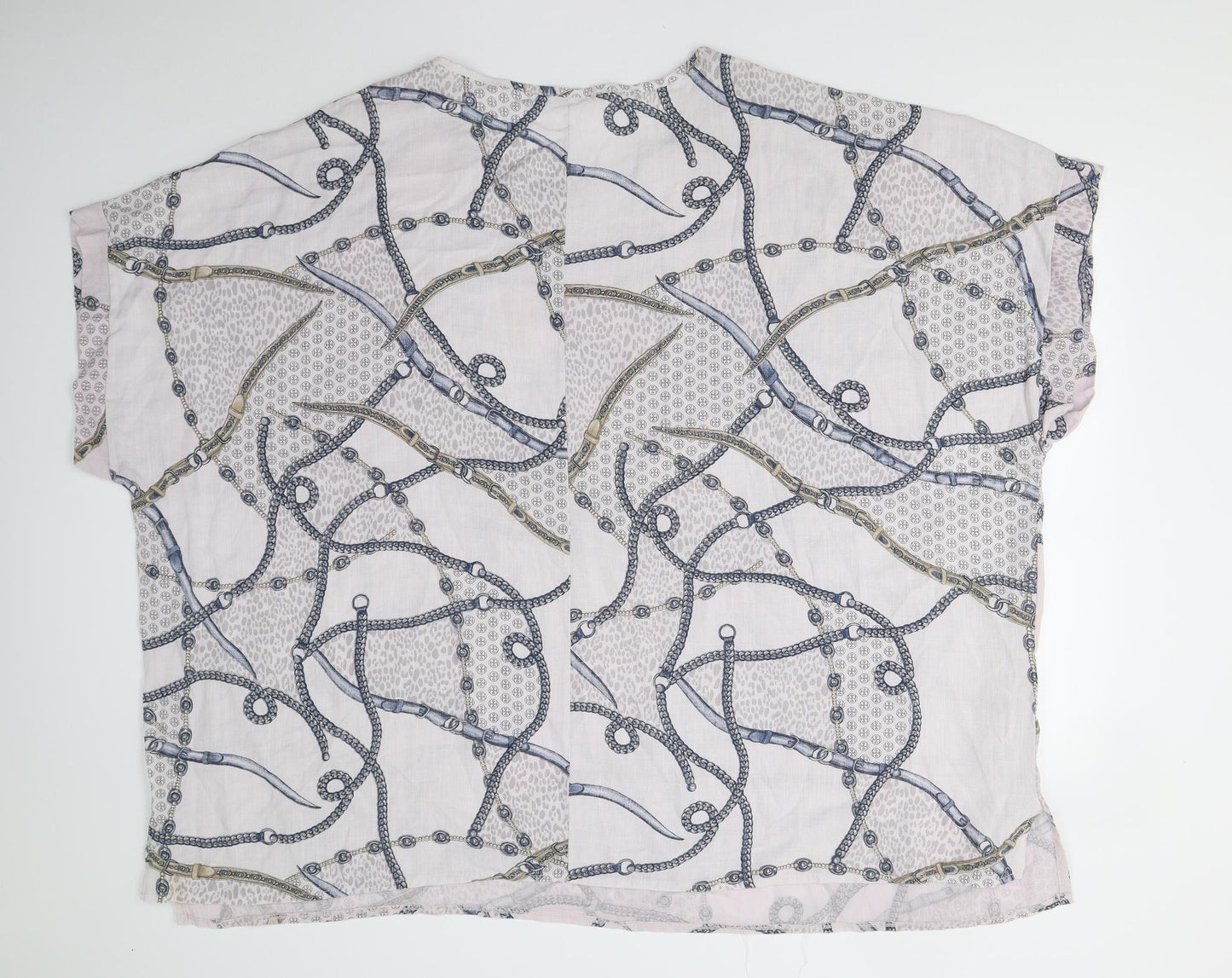 Made in Italy Womens Multicoloured   Basic T-Shirt Size XL