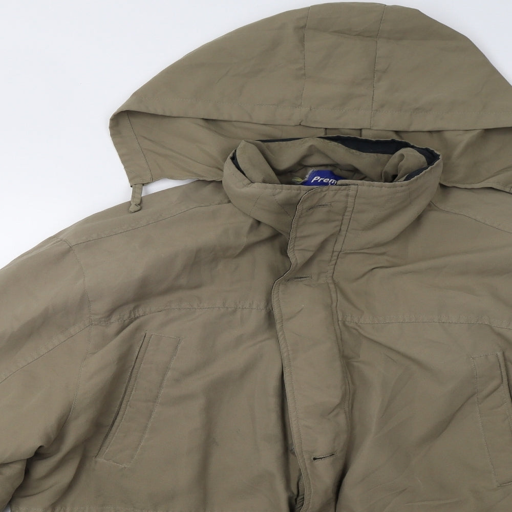 Premier Man Mens Beige   Overcoat Coat Size XL