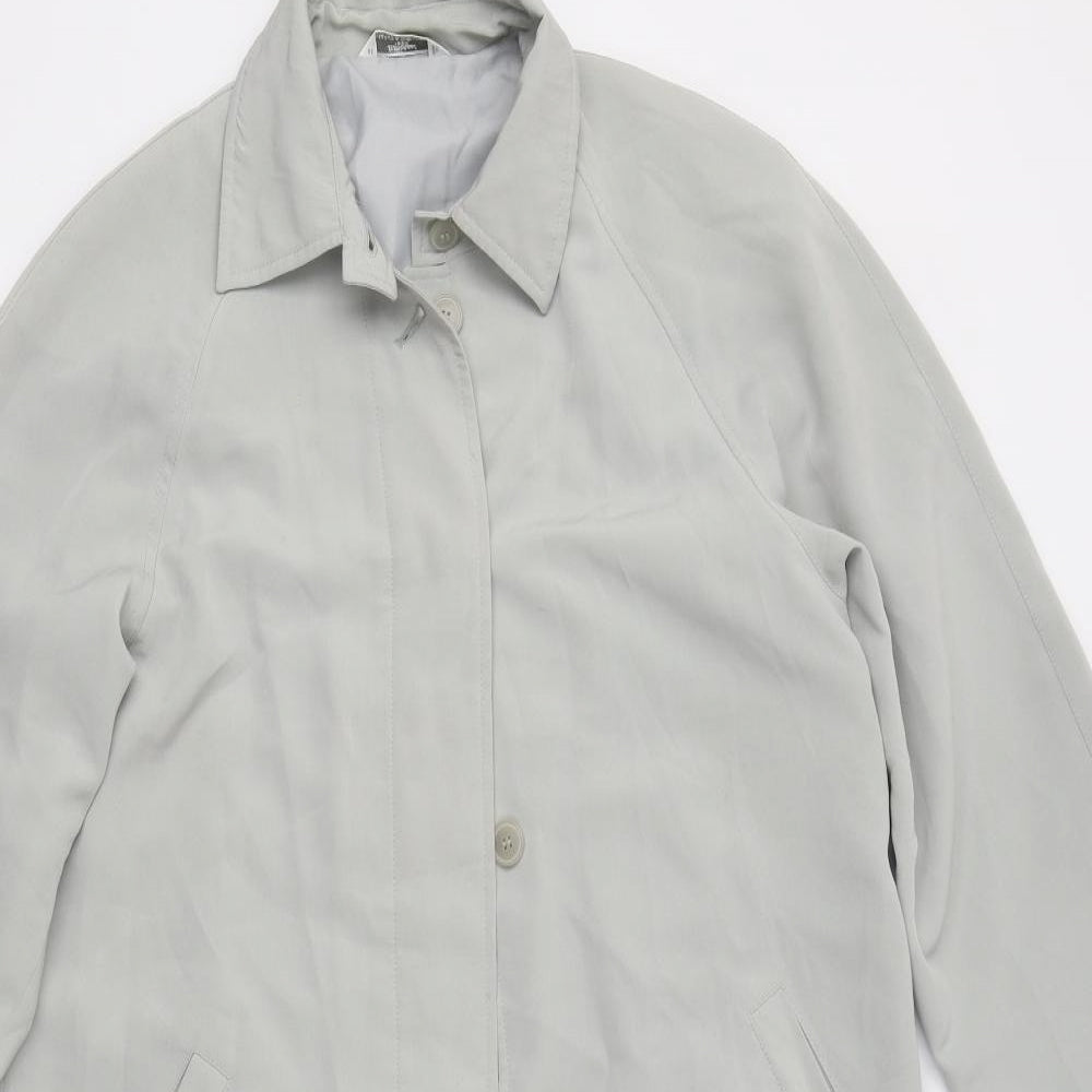 M&S Womens Grey   Overcoat Coat Size 10