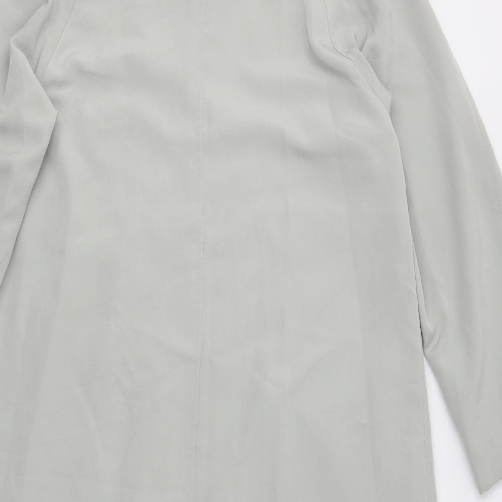 M&S Womens Grey   Overcoat Coat Size 10