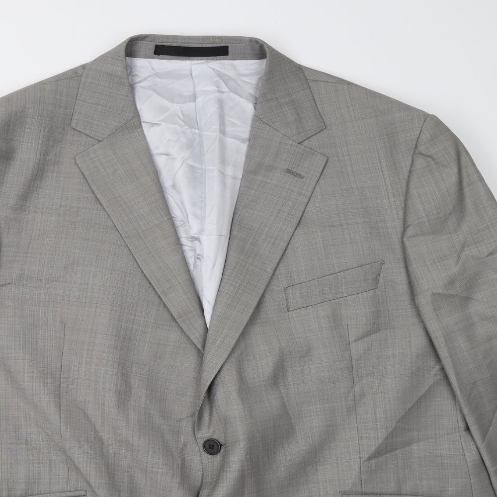 Preworn Mens Grey   Jacket Suit Jacket Size 48