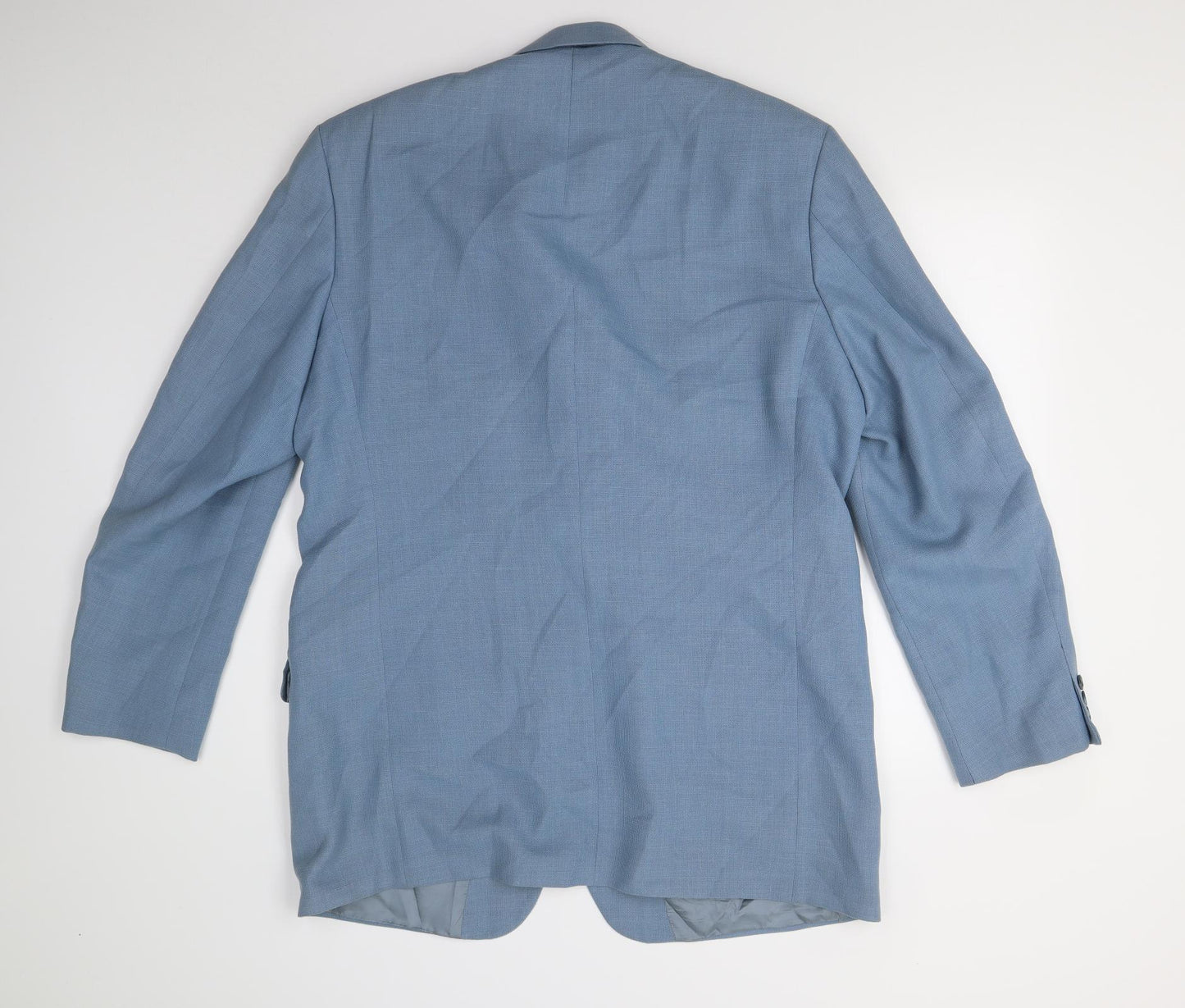 Preworn Mens Blue  Tweed Jacket Suit Jacket Size 42