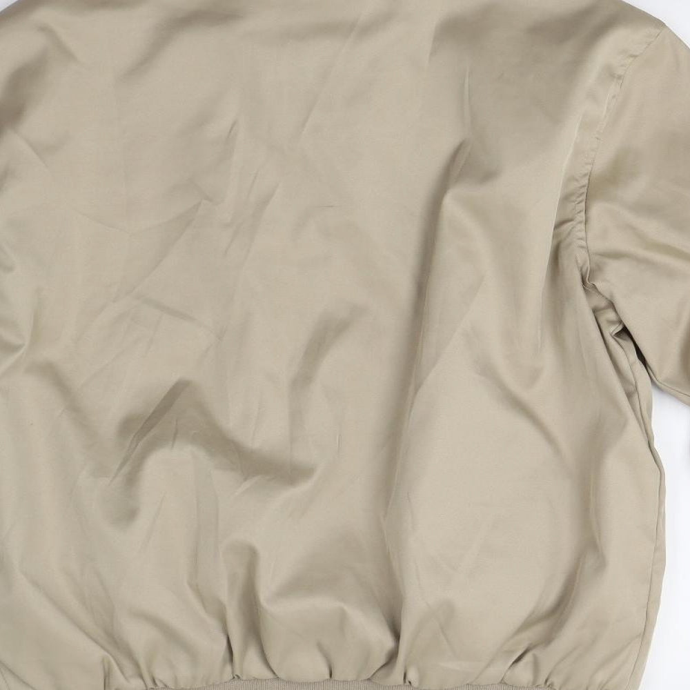 Hutson Harbour Mens Beige   Bomber Jacket Jacket Size M