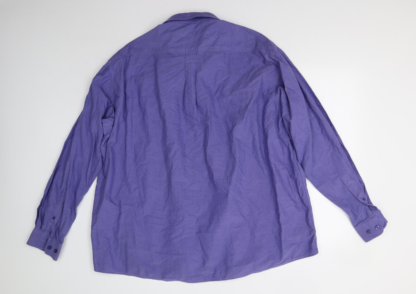 Cotton Traders Mens Blue    Button-Up Size 4XL