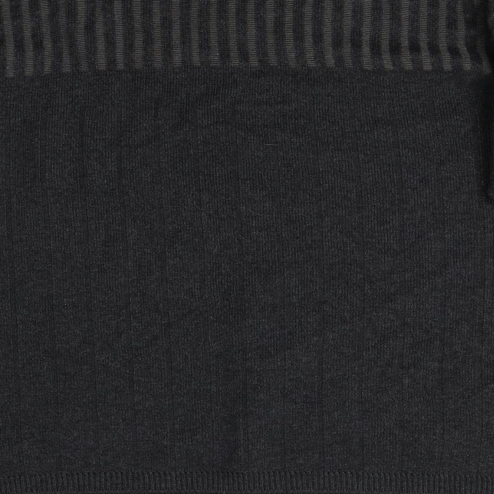 Canda Womens Grey  Knit Pullover Jumper Size L