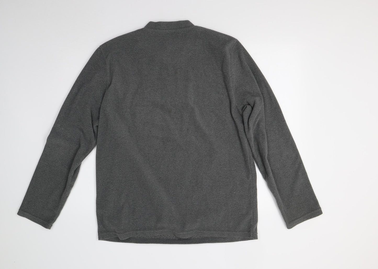 Matalan Mens Grey Solid Fleece  Pyjama Top Size L