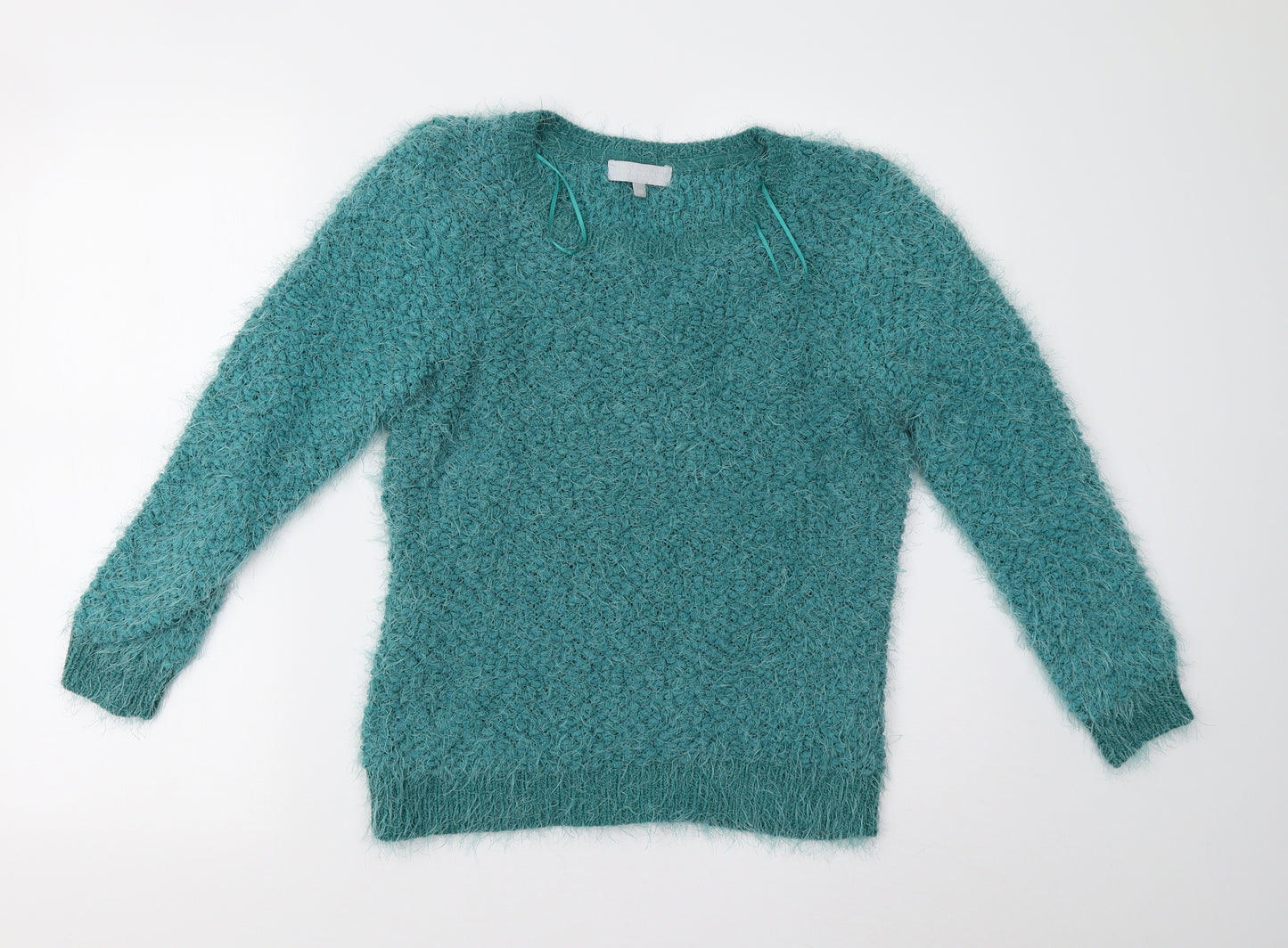 Red Herring Womens Green  Knit Pullover Jumper Size 10