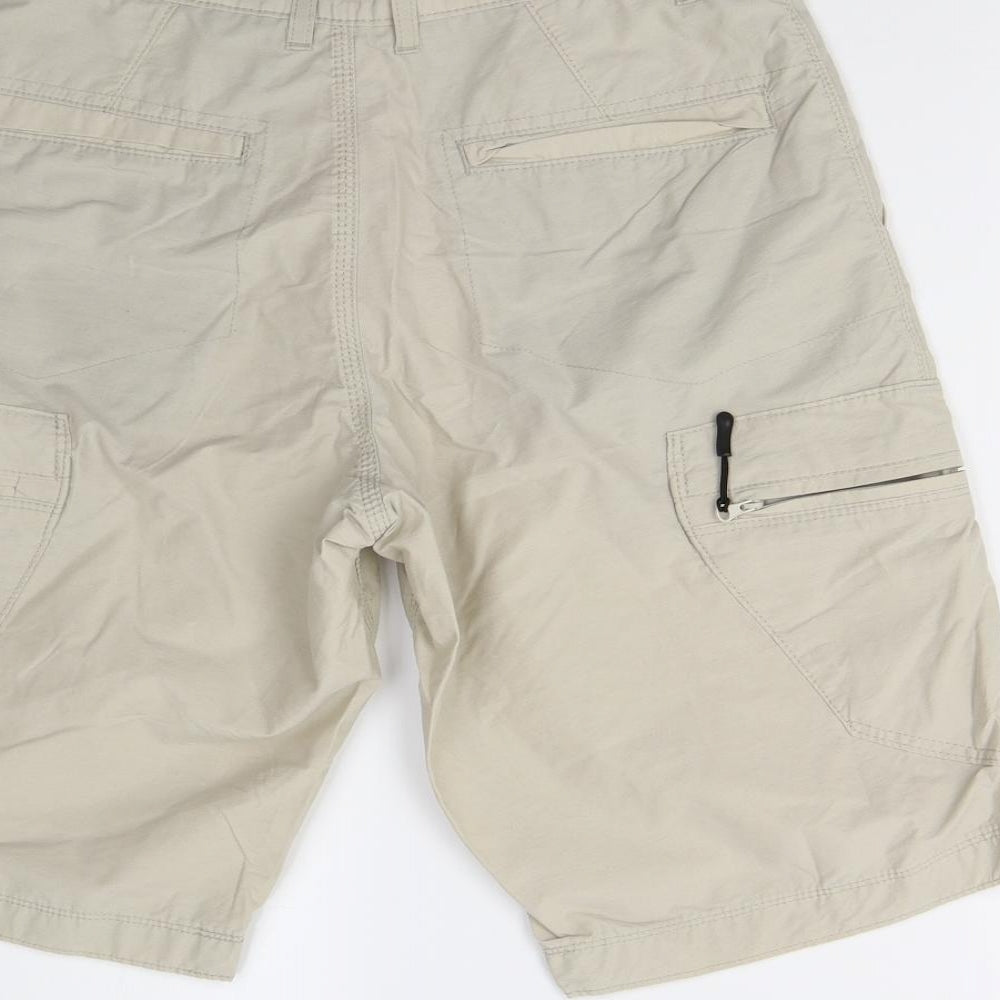 M&S Mens Beige   Cargo Shorts Size 30