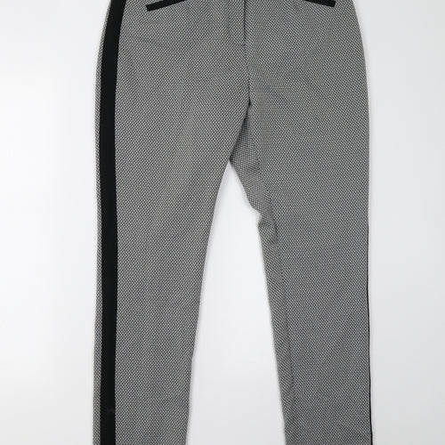 South Womens Grey Geometric  Trousers  Size 12 L30 in
