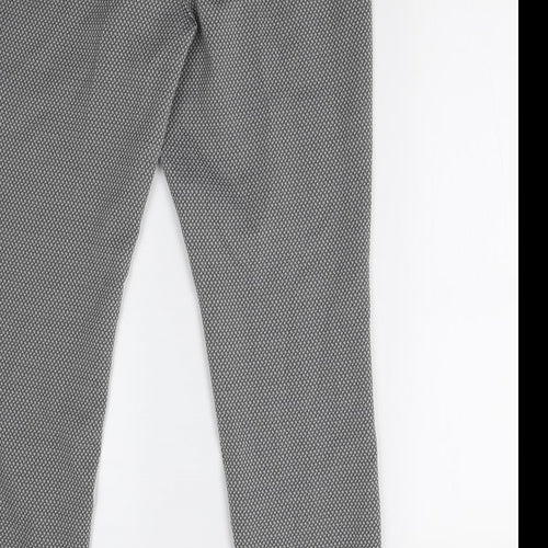 South Womens Grey Geometric  Trousers  Size 12 L30 in
