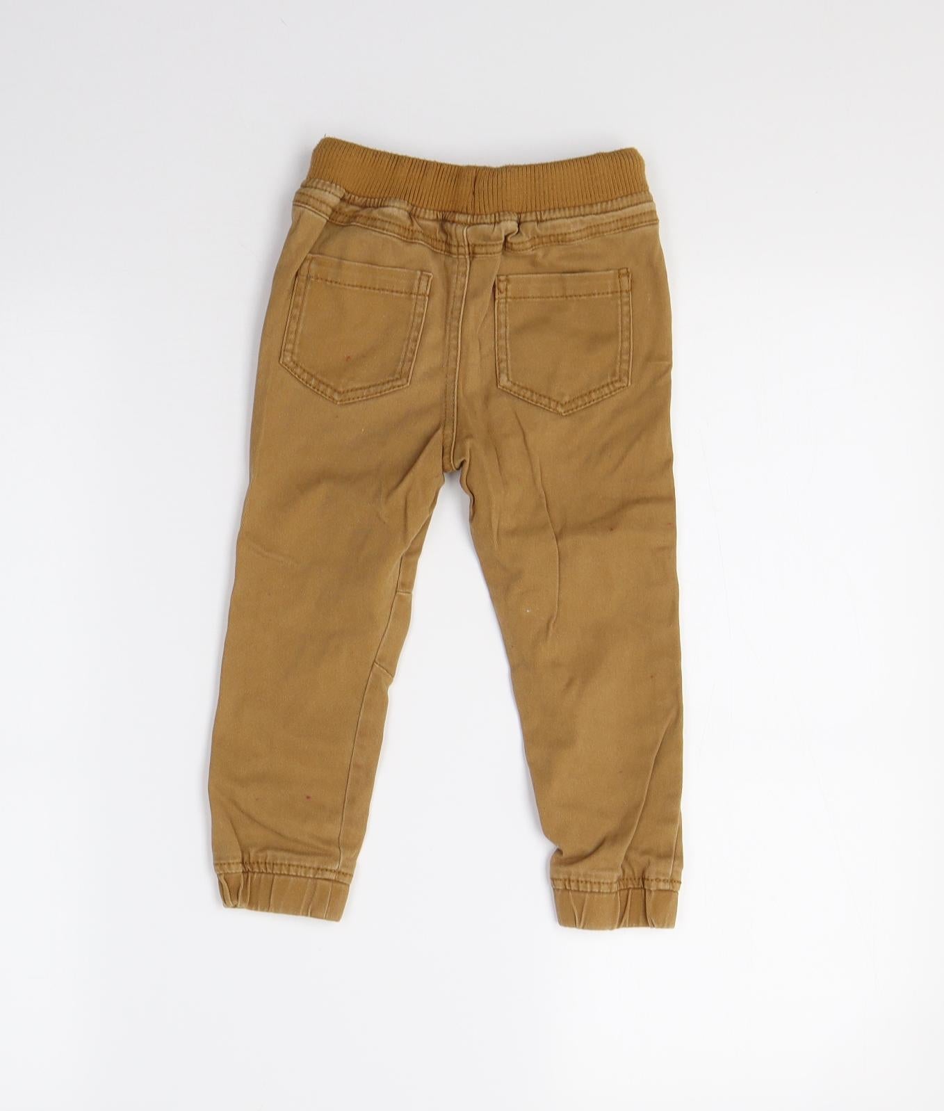 Matalan Boys Brown   Sweatpants Trousers Size 2-3 Years
