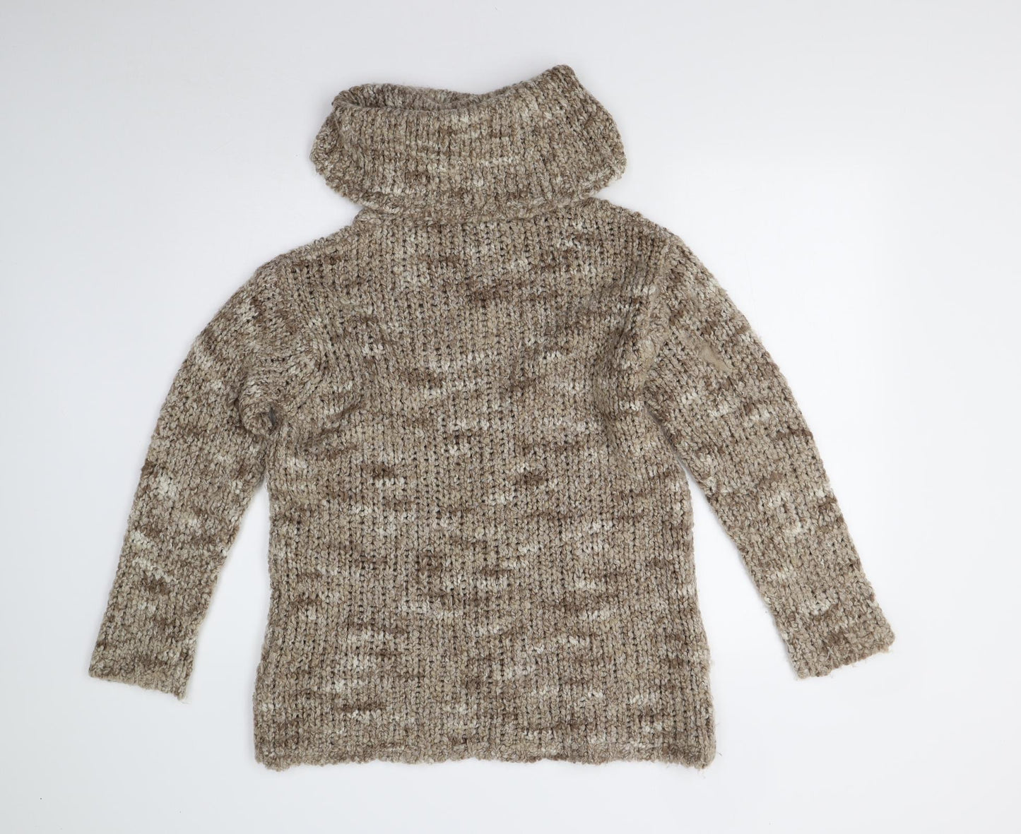 M&S Womens Brown  Knit Pullover Jumper Size 8