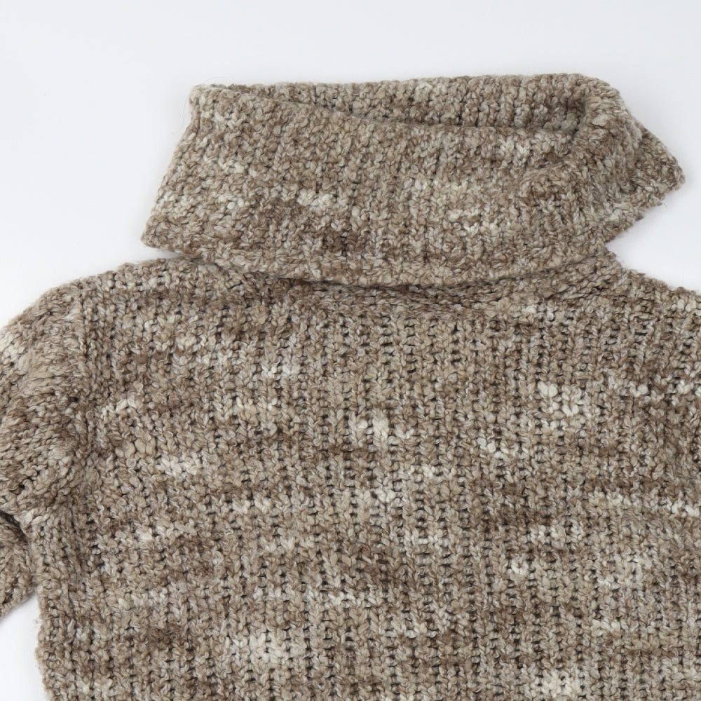 M&S Womens Brown  Knit Pullover Jumper Size 8
