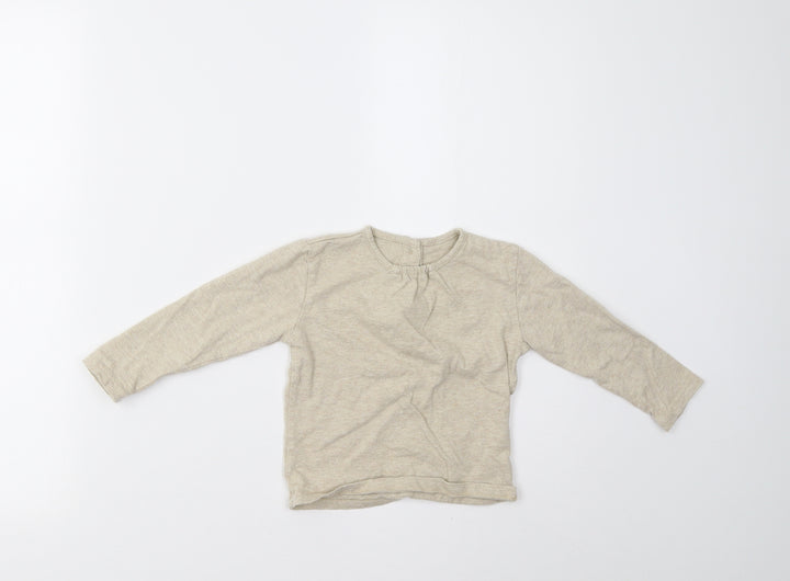 M&S Baby Beige   Basic T-Shirt Size 12-18 Months