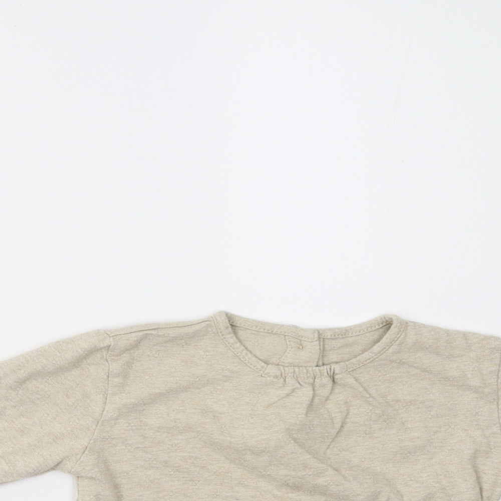 M&S Baby Beige   Basic T-Shirt Size 12-18 Months