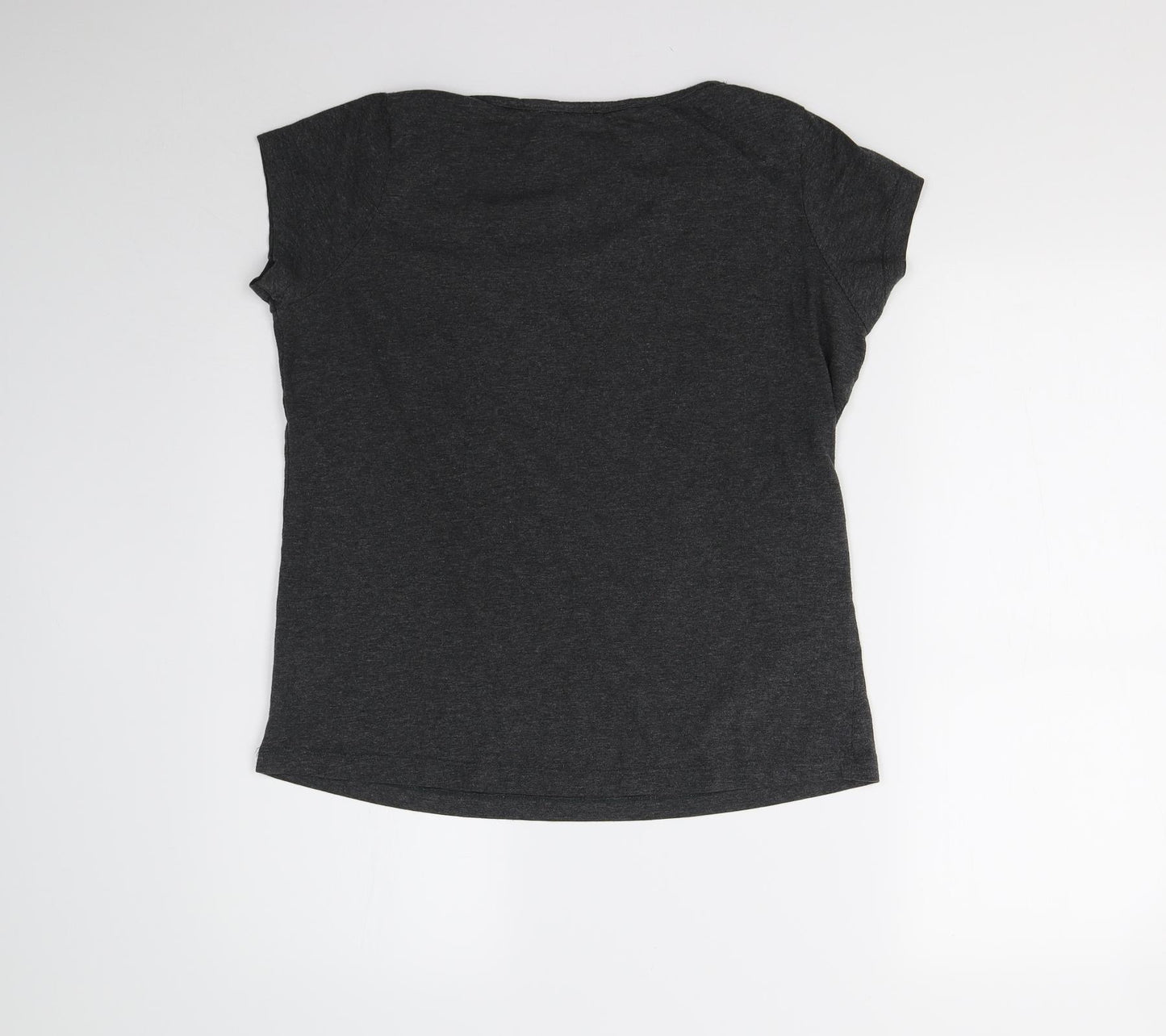 Dorothy Perkins Womens Grey Solid  Top Pyjama Top Size M