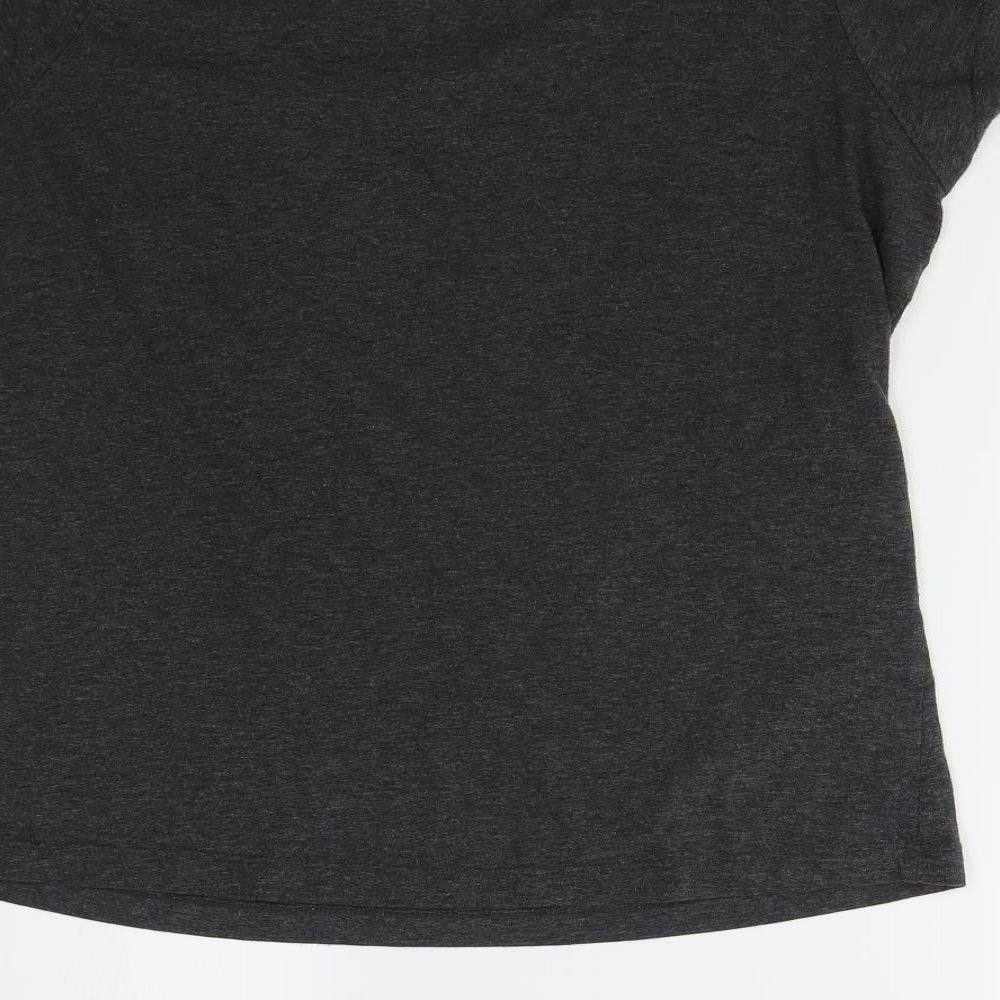 Dorothy Perkins Womens Grey Solid  Top Pyjama Top Size M