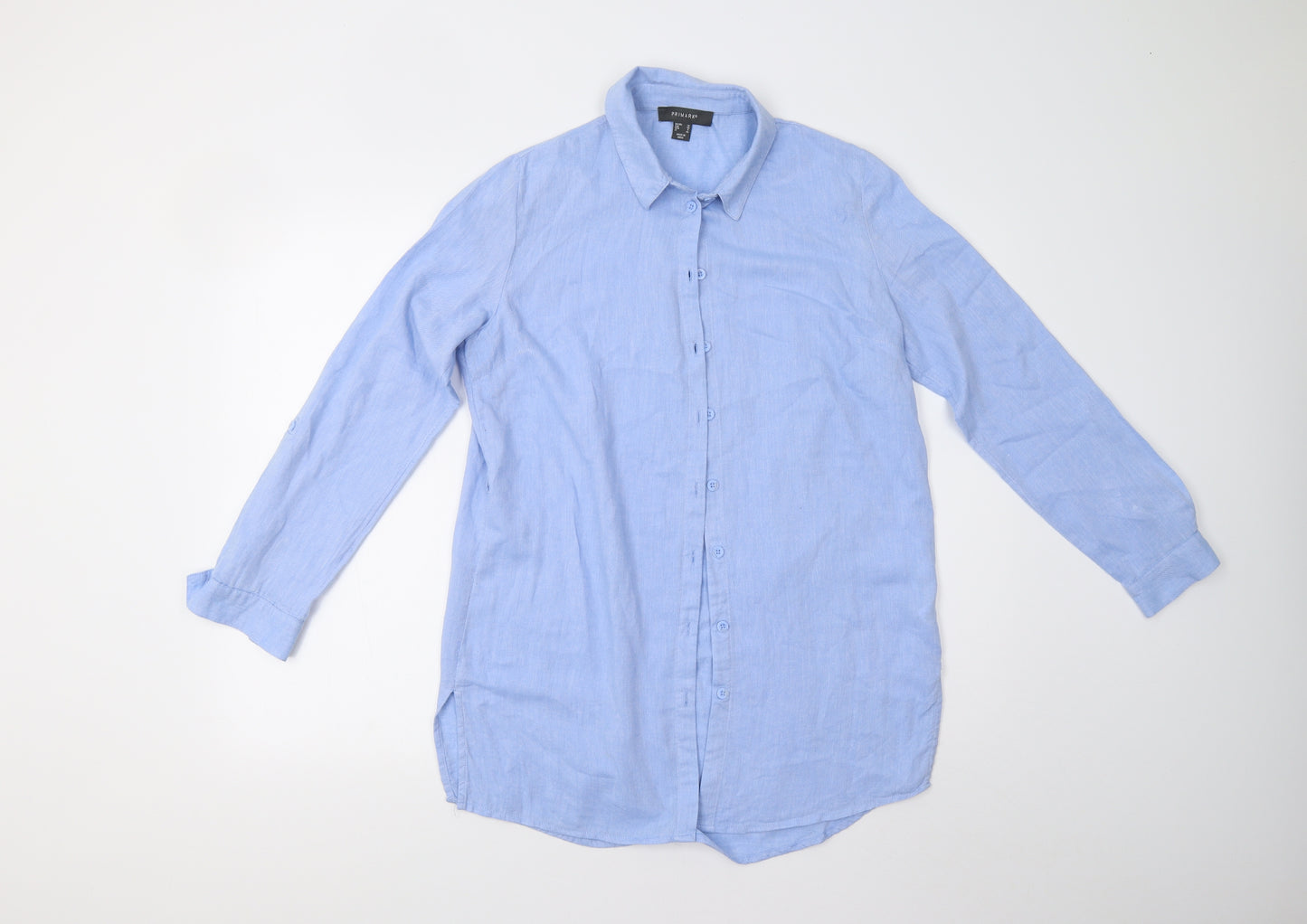 Primark Womens Blue   Basic Button-Up Size 10