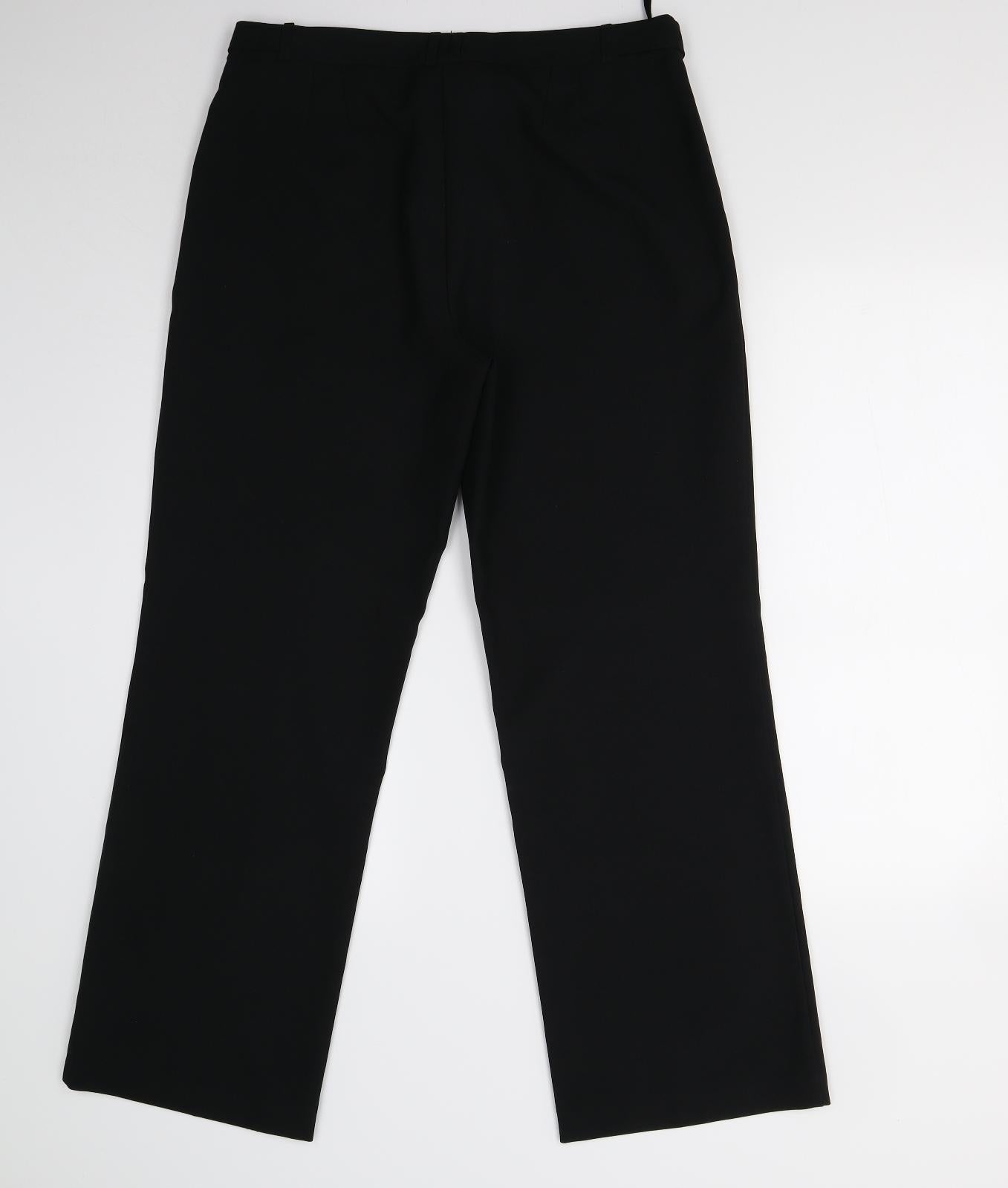 Peacocks Womens Black   Trousers  Size 12 L28 in - Short