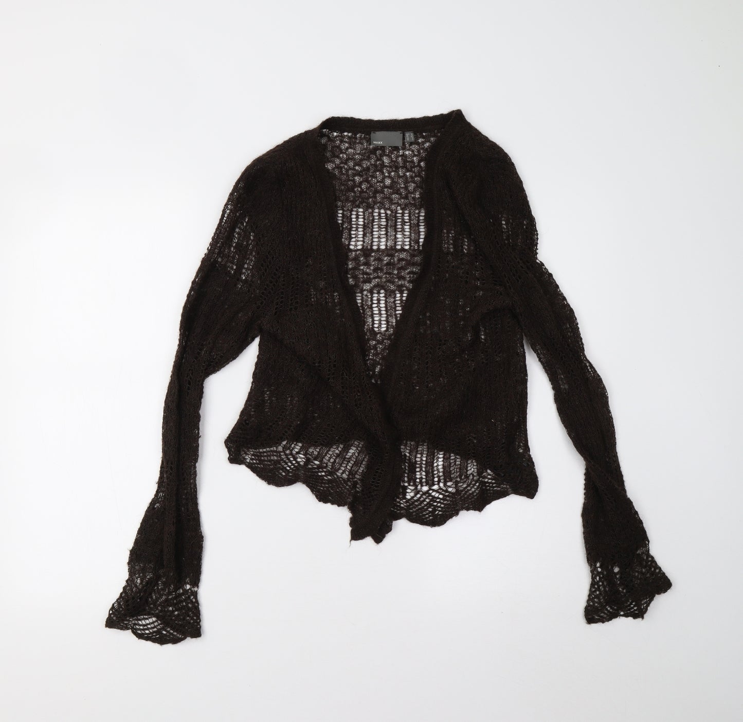 Mex Womens Brown  Knit Cardigan Jumper Size L