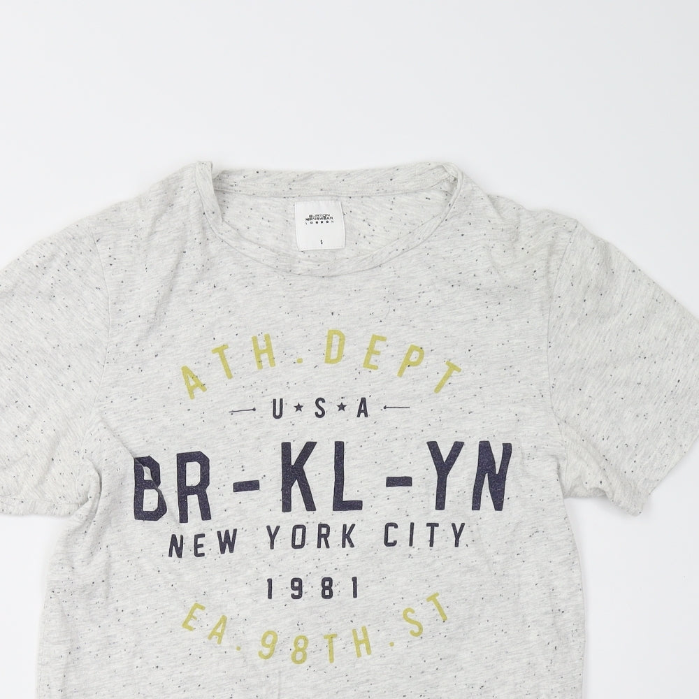 Buton Mens Grey    T-Shirt Size S