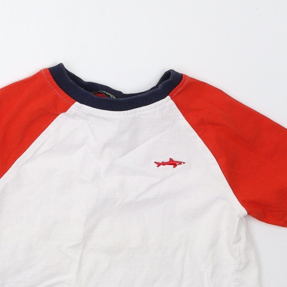 George Boys White   Basic T-Shirt Size 2-3 Years