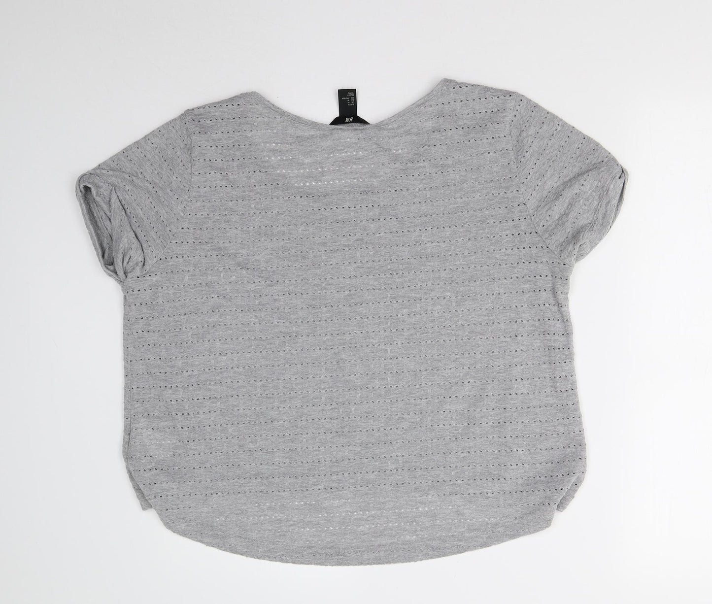 H&M Womens Grey   Basic T-Shirt Size M