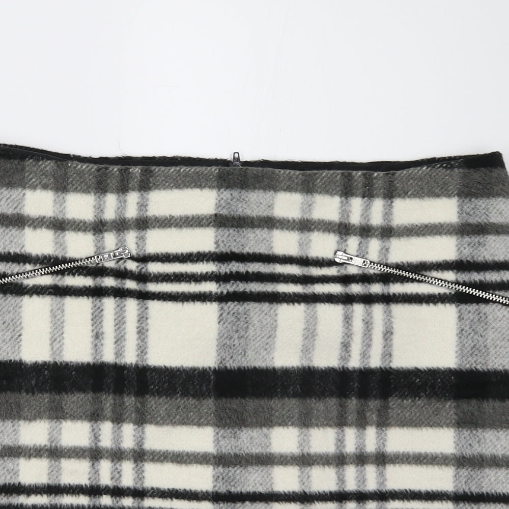 New Look Womens Multicoloured Check  Mini Skirt Size 10