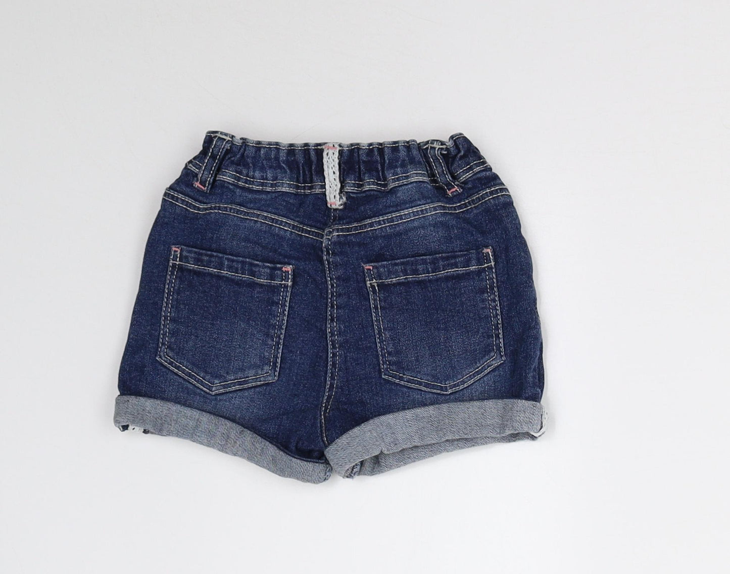 Primark Girls Blue  Denim Cut-Off Shorts Size 2-3 Years