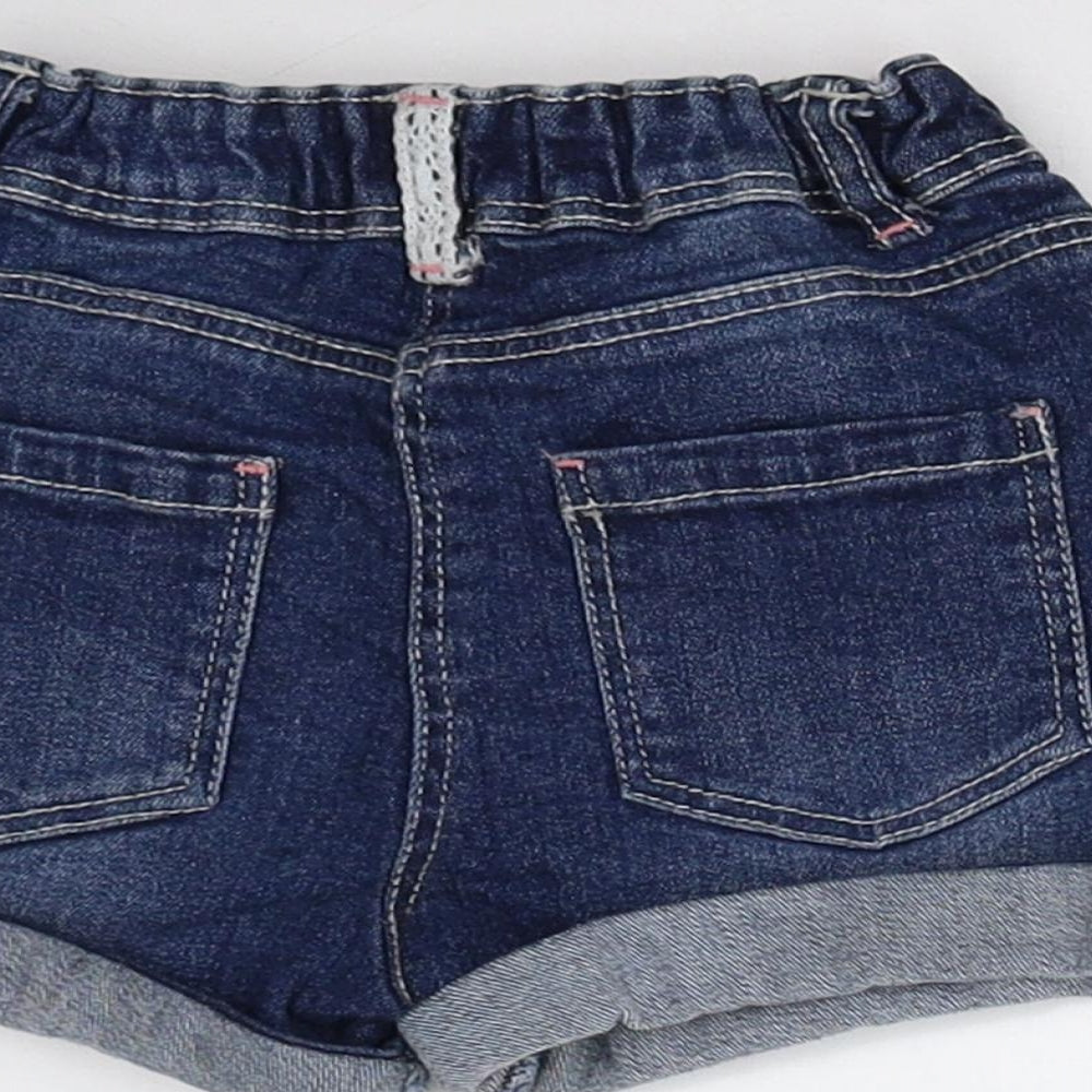 Primark Girls Blue  Denim Cut-Off Shorts Size 2-3 Years