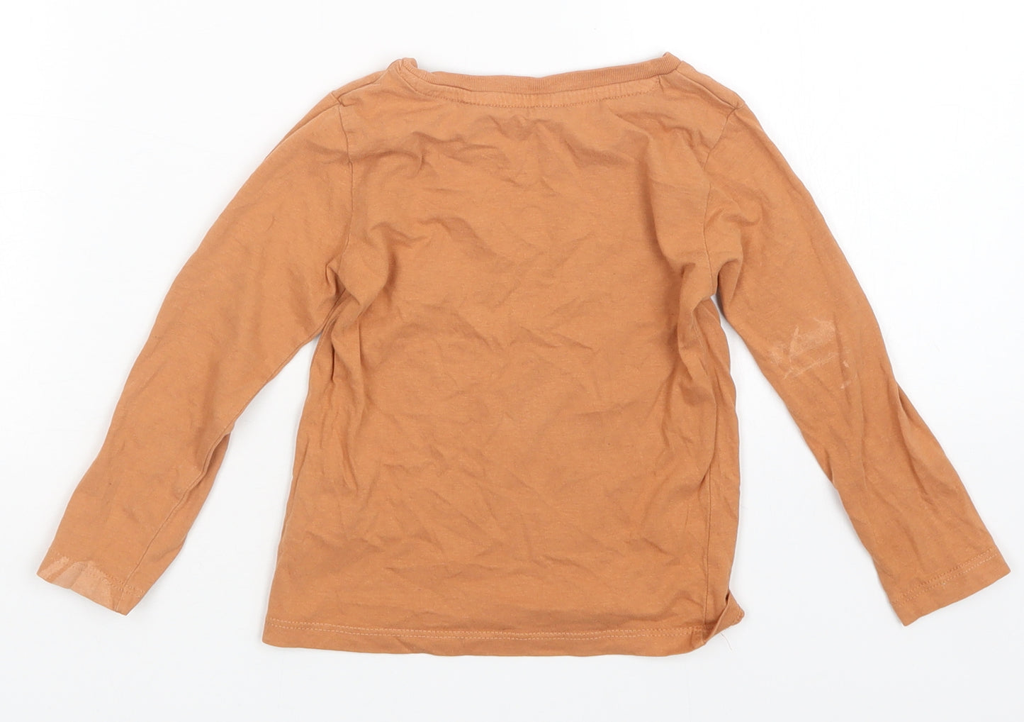 H&M Boys Orange   Basic T-Shirt Size 18-24 Months