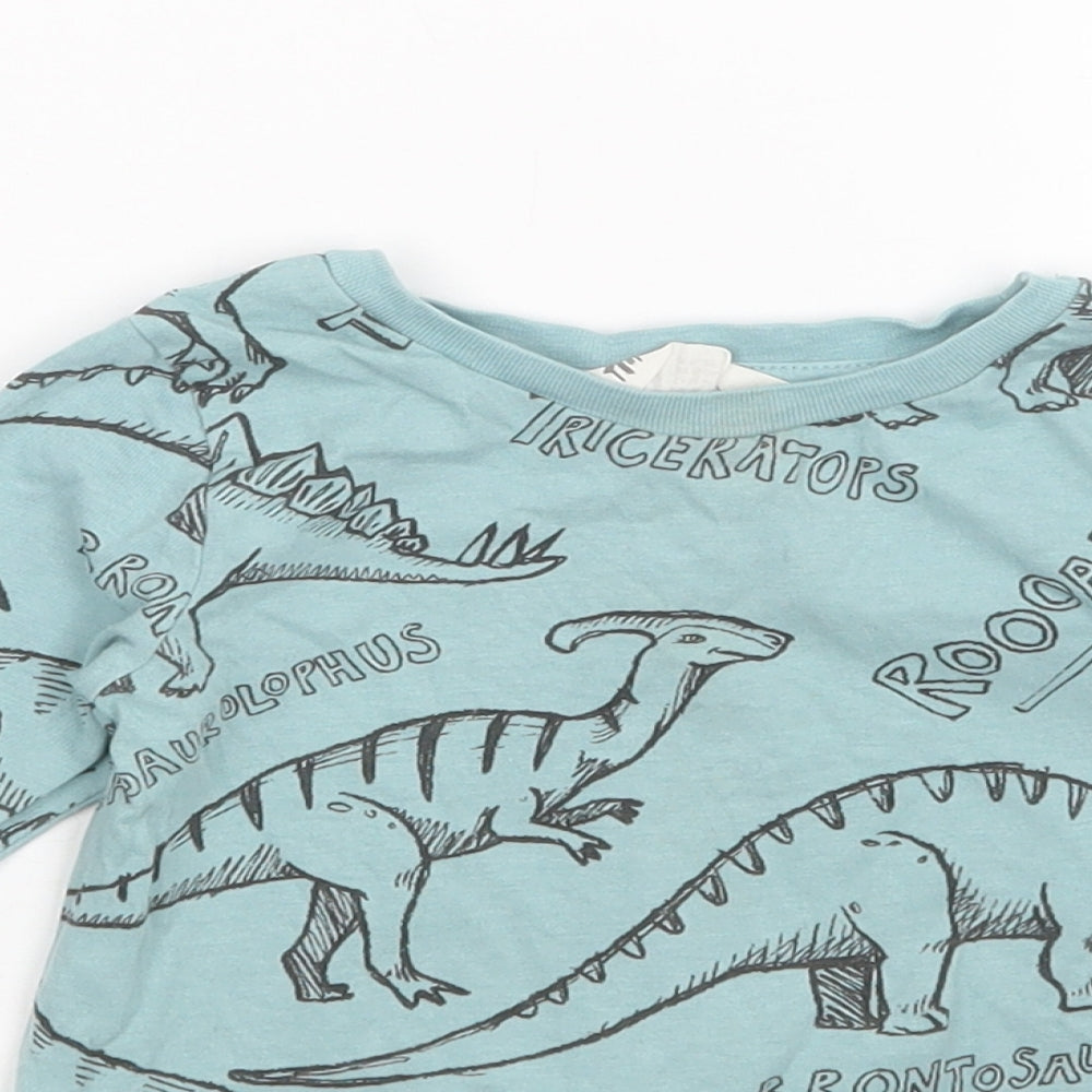 H&M Boys Green   Basic T-Shirt Size 18-24 Months