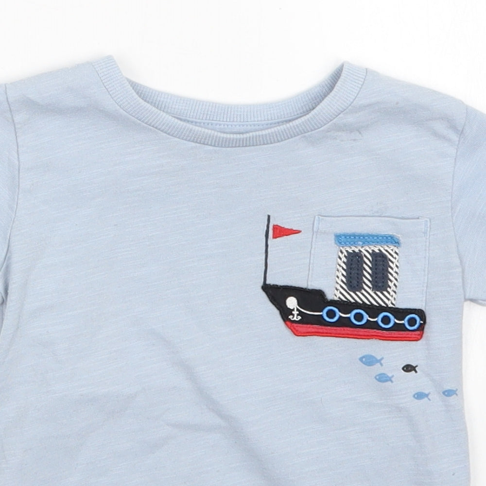 NEXT Boys Blue   Basic T-Shirt Size 12-18 Months