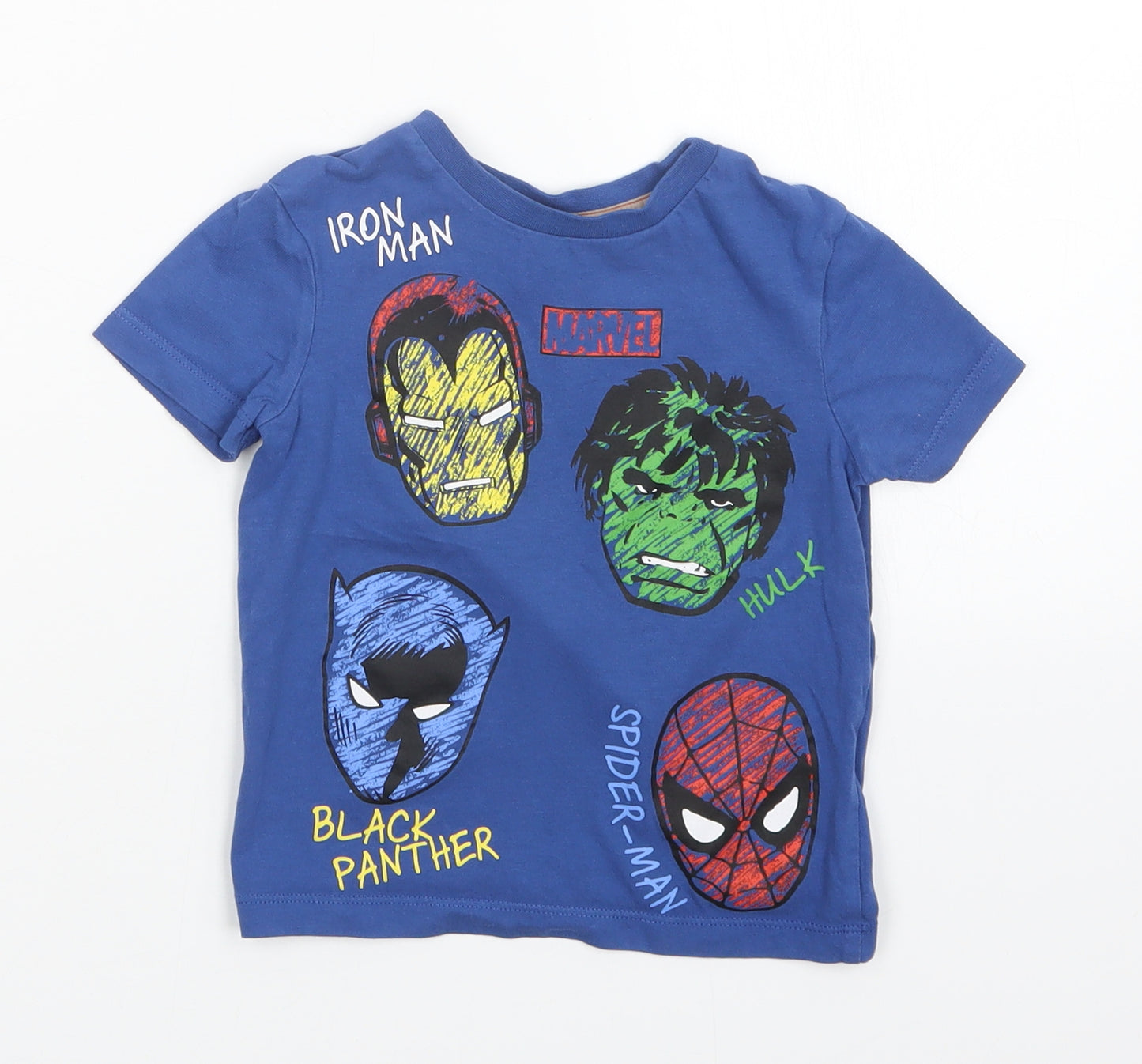 George Boys Blue   Basic T-Shirt Size 18-24 Months  - Marvel