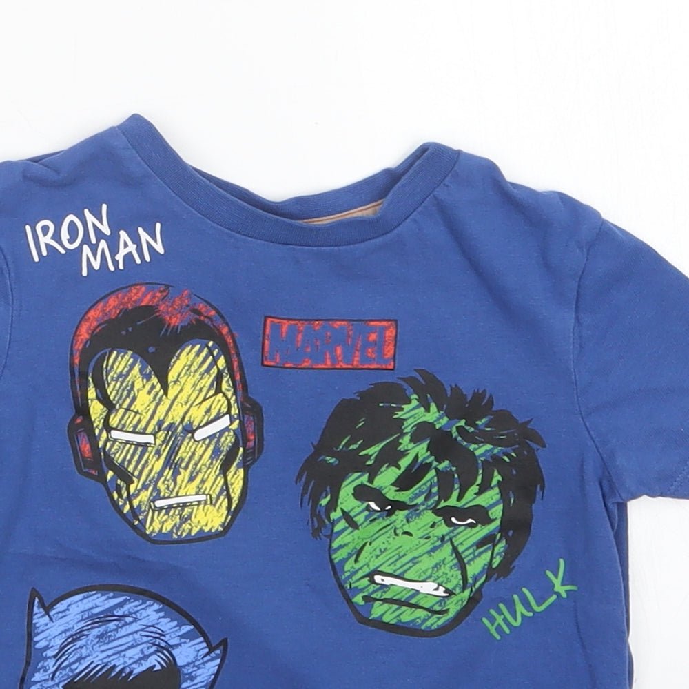 George Boys Blue   Basic T-Shirt Size 18-24 Months  - Marvel
