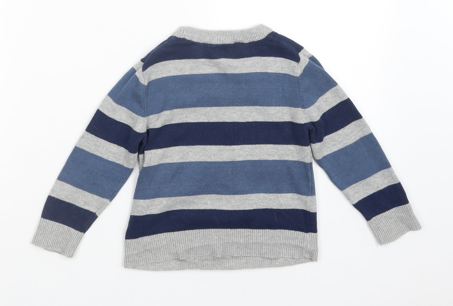 H&M Boys Multicoloured Striped  Pullover Jumper Size 18-24 Months