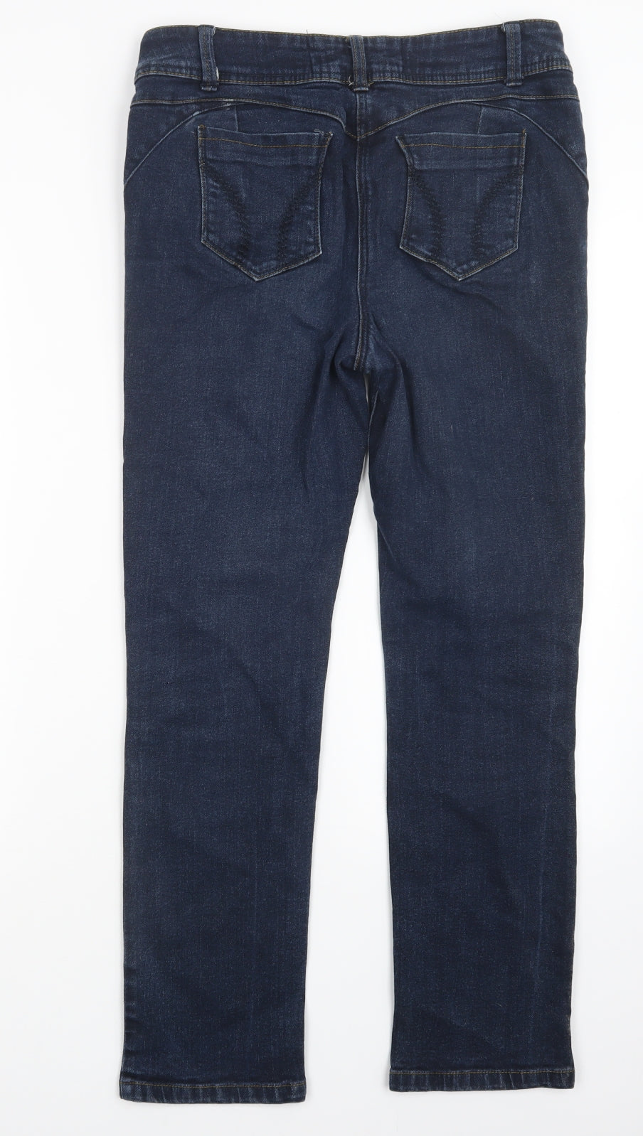 BHS Womens Blue   Straight Jeans Size 14 L29 in