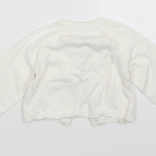 Jasper Conran Girls White   Cardigan Jumper Size 12-18 Months