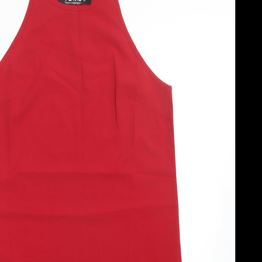 Yoins Womens Red   Basic Blouse Size S