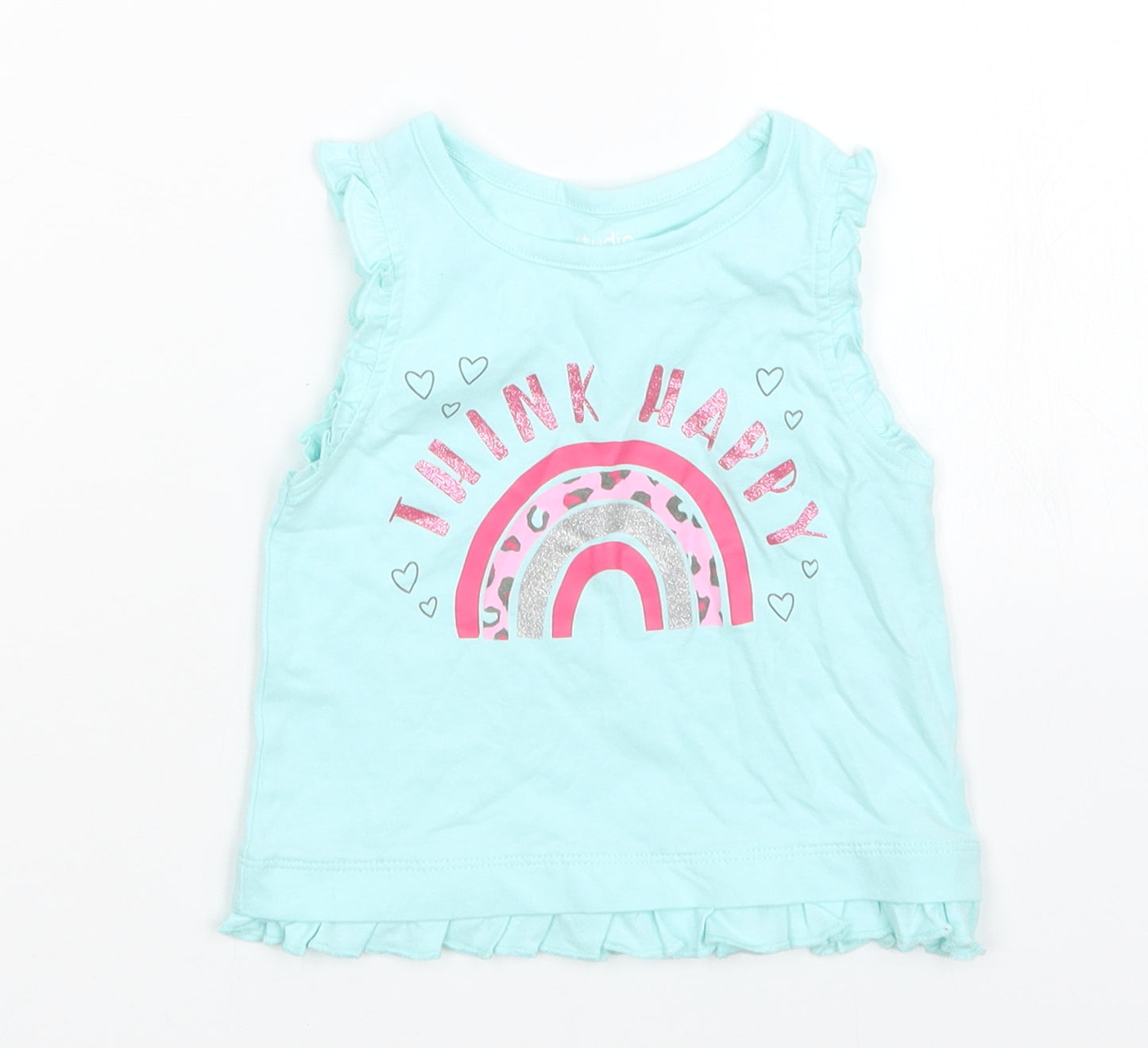 Studio Girls Blue   Basic Tank Size 12-18 Months