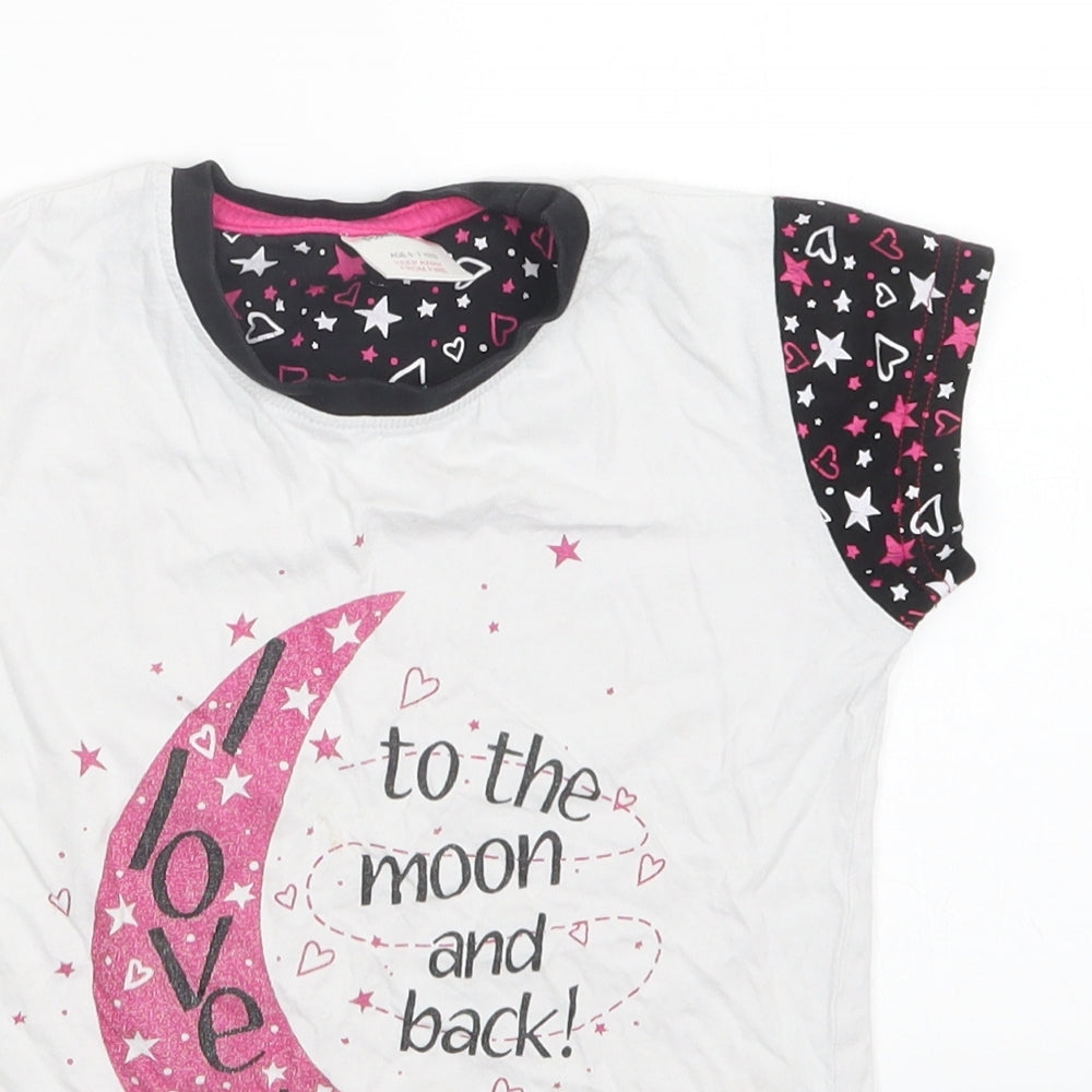 Pyjamas.com Girls White   Top Pyjama Top Size 6-7 Years