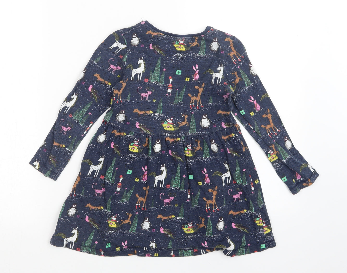 NEXT Girls Blue   T-Shirt Dress  Size 4-5 Years