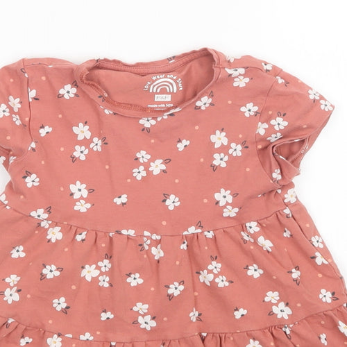 F&F Girls Pink Floral  A-Line  Size 4-5 Years