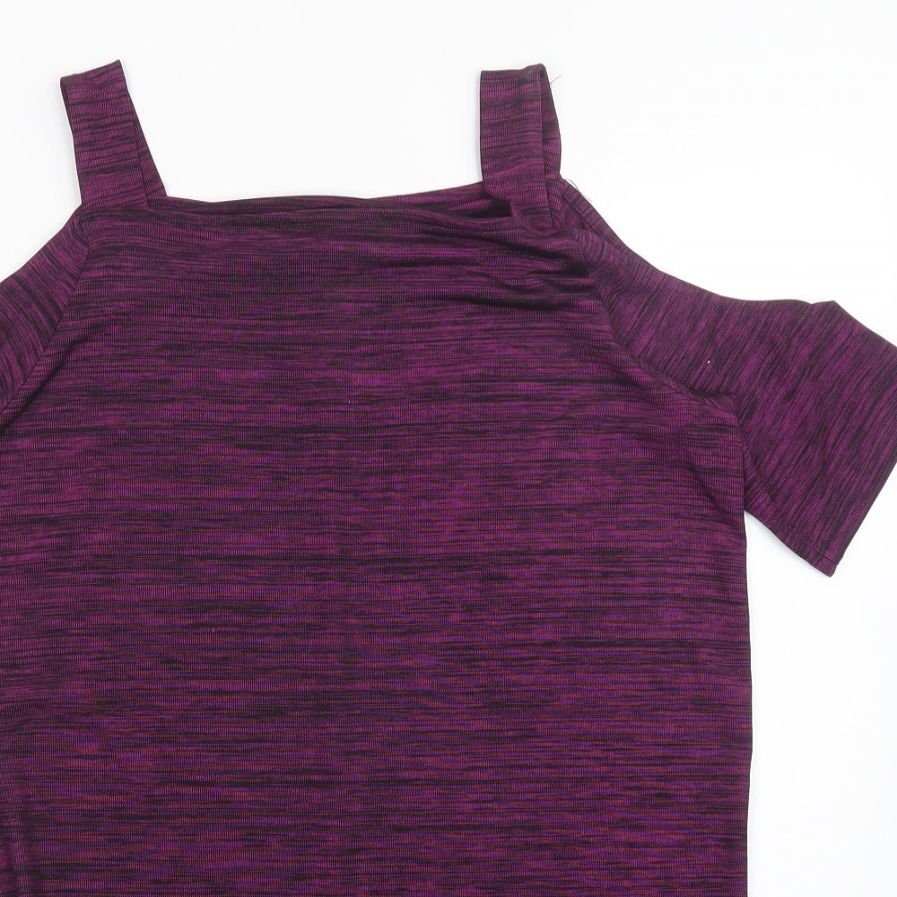 So Fabulous Womens Purple   Basic Blouse Size 14
